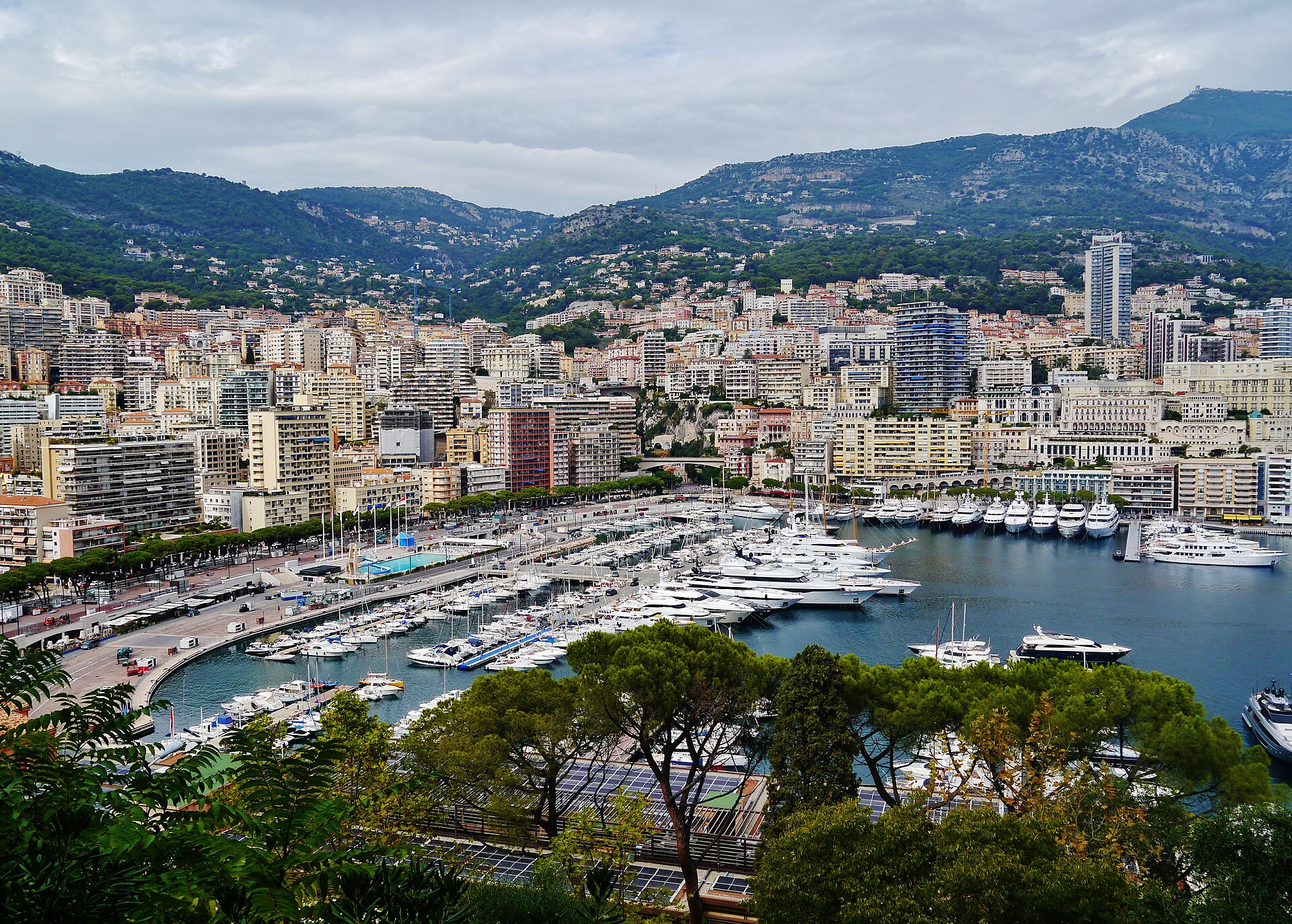 Port Hercules viewed from the Rock of Monaco