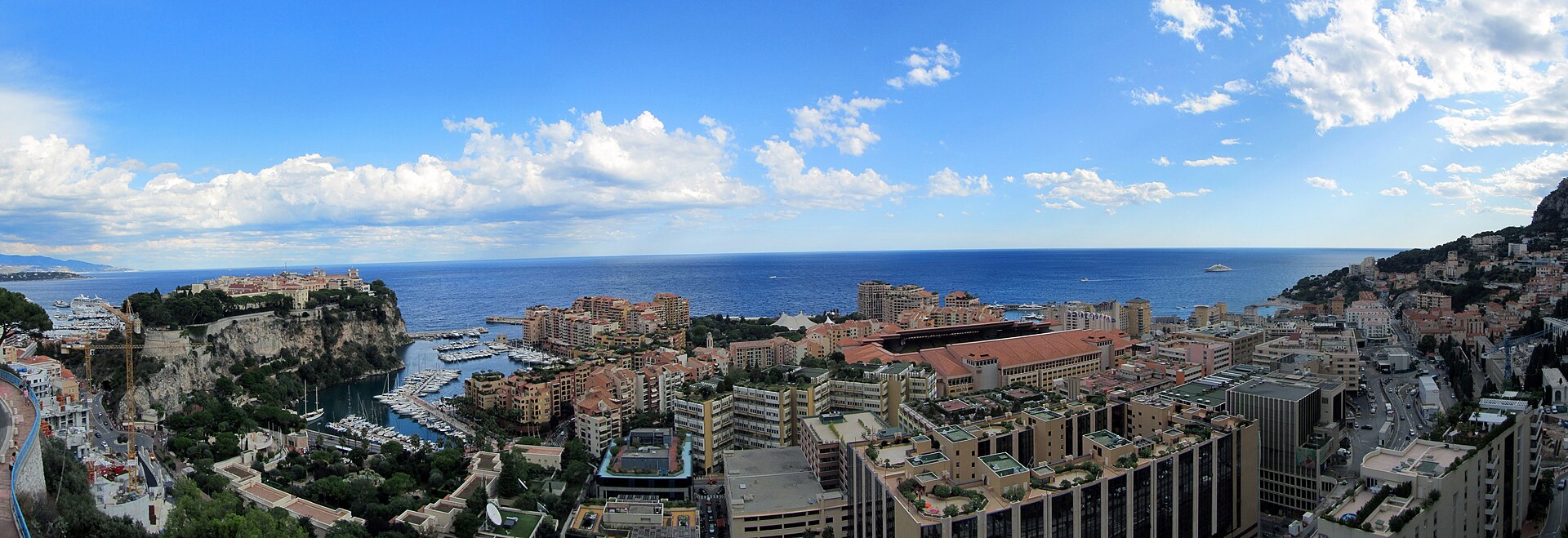 Panoramic view across Monaco